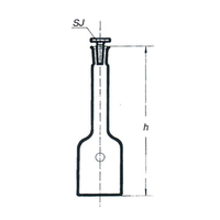 Flask Stohmann Glass Stop 250ml Socket 19/26 Each
