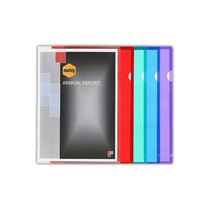 Marbig Ultra Letter File, A4, Two-Sided (Top & Side), Polypropylene, Clear, 10/Pack Pack