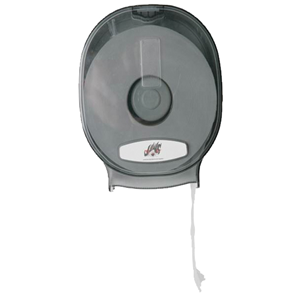 Toilet Tissue Roll Dispenser, for 10cm Wide and 300 Metre Capacity, Plastic, White, Each Each
