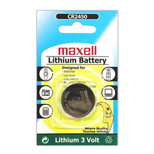 Out of Date, Maxell Lithium 3 Volt Battery Cr2450 (for Glucometer) Each, Original Unopened Condition, Price Discounted, While Stocks last Each