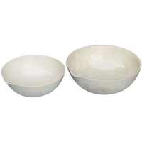 Livingstone Evaporating Dish, 100mL, 9 Diameter x 3.4 Height cm, Round Bottom with Spout, Porcelain, 10 Pieces/Box Box