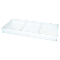 CABINET TRAY #17 PLASTIC WHT 195X95X20MM Each
