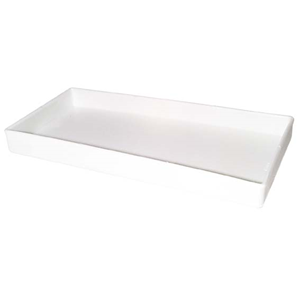 CABINET TRAY #19 PLASTIC WHT 195X95X20MM Each