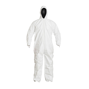 DuPont Tyvek® IsoClean® Coveralls, Sterile, Large, White, 25 Pieces/Carton Carton