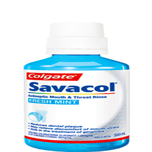 Out of Date, Savacol Mouth AND Throat Rinse, 300ml Bottle, Original Unopened Condition, Price Discounted, While Stocks last Each