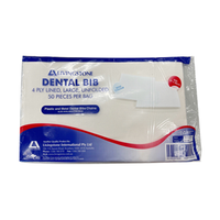 Livingstone Dental Bib or Head Pad, Unfolded, 4-ply Lined, 31 x 50cm, Large, Lavender, 50/Pack