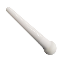Livingstone Pestle Only, For 2000mL Mortar, 65mm Top Diameter, 250mm Length, Porcelain, Each Each