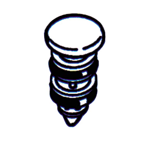 Dci Triplex Syringe Buttons #3086 Each