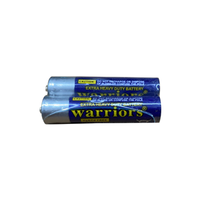 Warriors Extra Heavy Duty Batteries, AAA, 1.5V, Hg & Cd Free, 2/Pack Pack