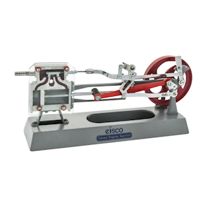 Eisco Laboratory Steam Engine Model, 14 x 7 x 4 Inches, Each