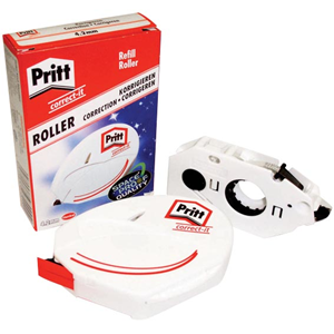 CORRECTION ROLLER PRITT RFL. WHITE 4.2MM EA Each