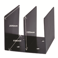 PLASTIC BOOK RACKS SWS 46289 BLACK Each