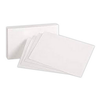WHITE NOTECARDS (50/PACK) 43163 Pack
