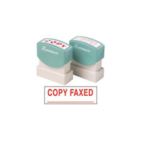XSTAMPER 1546 COPY FAXED RED EACH Each