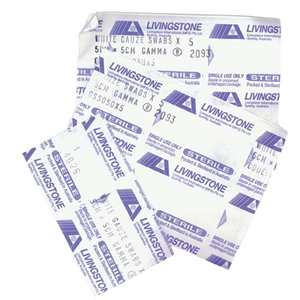 Gauze Swabs, 5cm, 8-Ply, Sterile, 1/Pack Pack