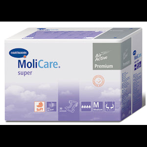 MOLICARE PREMIUM SOFT SUPER, MEDIUM, 30/PK Each