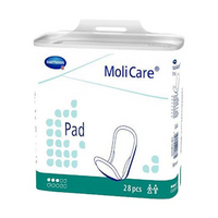Hartmann Molicare Pad, Unisex, 3 Drops, 481mL Absorbency, 28 Pieces/Pack Pack