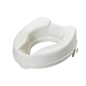 Raised Toilet Seat, 10cm, No Lid, Capacity: 200 kg, Each