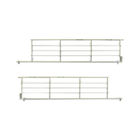 Invacare Side Rails for Etude Plus Hospital Bed, 168cm x 40cm, 3/4 Length Collapsible Metal, Pair Pair