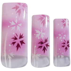 HAWLEY TIPS AIR BRUSHED MISTY PINK WITH AUTUMN LEAVES- 70/PK Pack