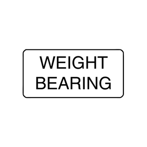 "WEIGHT BEARING" - X-RAY LABEL500/BOX Box