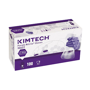 Kimberly-Clark Safe Skin Purple Nitrile Gloves, Powder Free, Cytotoxic, Small, Extra Thick, 50/Box Box