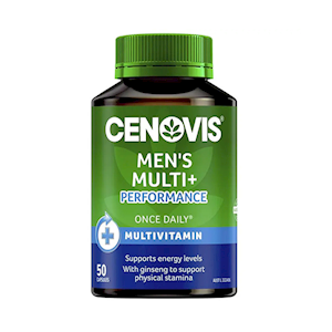 Cenovis 1D Mens Multivitamins & Performance, 50 Caps/Bottle
