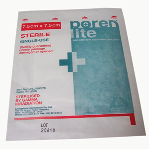 Out of Date, Poren-Lite Non-Adherent Absorbent Dressing, 7.5 x 7.5cm, Sterile, Loose, Price Discounted, While Stocks last Each