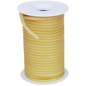 USA Latex Tube, Outer Diameter: 9.6mm, Inner Diameter: 6.4mm, Wall Thickness: 1.6mm, 50 Feet/Roll Each