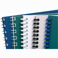 Binding Combs 21 R 6mm Black Bx/100 Box