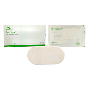 Out of Date, Mepilex Silicone Foam Dressing, 10 x 20cm, Self Adherent, 5 pcS/BX, Unopened Condition, Big Discount, While Stocks last Box