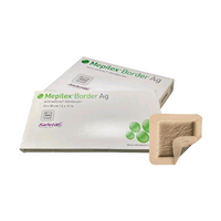 Mepilex Ag Border Antimicrobial Foam Dressing, 10 x 30cm, Self Adherent, 5 Pieces/Box Box
