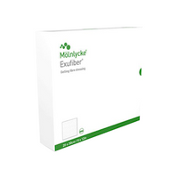 Exufiber Wound Fiber Gel Dressing, Nonwoven, Sterile, 20 x 30cm, 5/Box Box