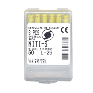 Ni-ti S Files 25mm #50 6/bx Cc Box
