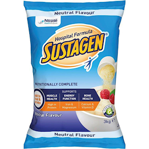 Out of Date, Sustagen Hospital Formula Neutral Flavour, 3kg/Bag, 2 Bags/Carton, Price Discounted, While Stocks last Carton