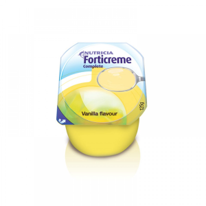 Out of Date, Nutricia Forticreme, Vanilla, 125 Grams, 24/Carton, Original Unopened Condition, Price Discounted, While Stocks last Carton