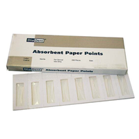 Diadent Absorbent Paper Points, ISO Size No. 45, Biodegradable, Sterile, White, 200/Cell Pack Pack