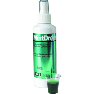 Out of Date, PDS Mouth Rinse, Mint Drops Flavour, 200ml Pump Bottle, Each, Original Unopened Condition Price Discounted While Stocks last Each