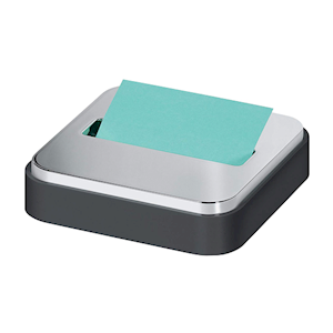 Post-it® Top Pop-up Note Dispenser, 76 x 76mm, Steel Top, Charcoal Grey, Each