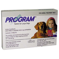 Program Tablet, for Large Dog, Grey, 6 Tablets/Pack Pack