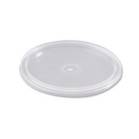 Livingstone Portion Cup Lids, Fits 1oz Cups, 45mm, PET, Clear, 100 Pieces/Sleeve Bag