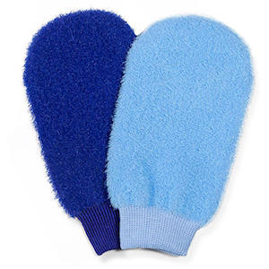 Riffi Original Massage Mitt, Navy, Made in Germany, Each Each