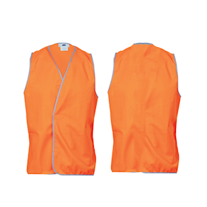 Livingstone High Visibility Safety Vest, Day Use, Double Extra Large, Orange, Each Each