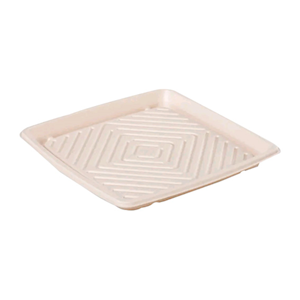 Sugarcane Catering Tray, Large, 400 x 400 x 40mm, 50 Pieces/Carton Carton