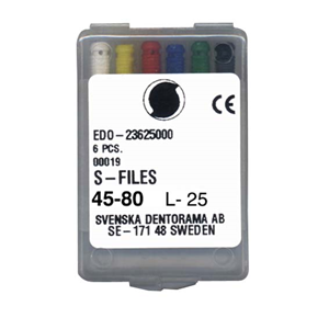 Liv S Files 25mm #45-80 6/bx Cc Box