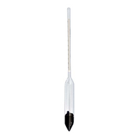 Carlton Specific Gravity Hydrometer, 1.300 to 1.400, 0.002 at 15.6degC, 260mm, Glass, Each 1