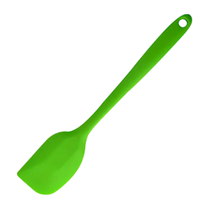 Livingstone Silicone Spatula, 27(L) x 5(W) cm, Food Grade, Large, All-in-One Scraper, Green, Each Each
