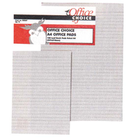 OFFICE PAD A5 PLAIN BANK 100LFEACH Each