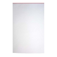 OFFICE PAD F/C WHITE RULED 100LF EACH Each