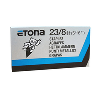 Etona Staples, 23/8, 1000/Box Box